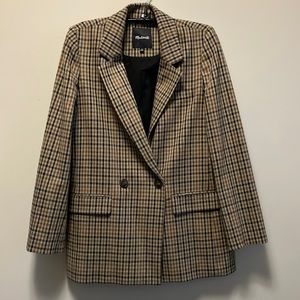 Madewell Dorset Blazer in Coster Plaid